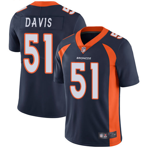 Men Denver Broncos #51 Todd Davis Navy Blue Alternate Vapor Untouchable Limited Player Football NFL Jersey